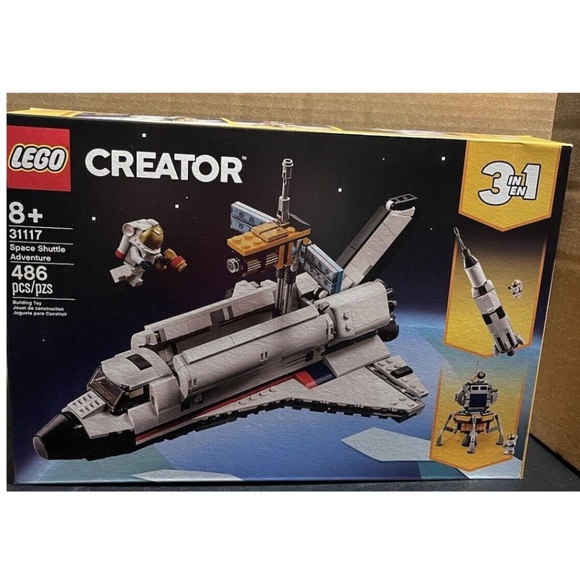 Lego Creator 3 in 1 Space Shuttle Adventure 31117 Retired Blemished Box - Picture 1 of 6